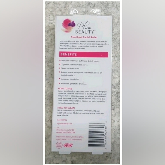 AMETHYST FACIAL ROLLER | NEW IN ORIGINAL PACKAGING - Picture 3 of 3